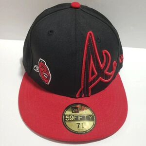 59Fifty/New Era  Mens 7 3/8 Atlanta Braves Snapback Hat